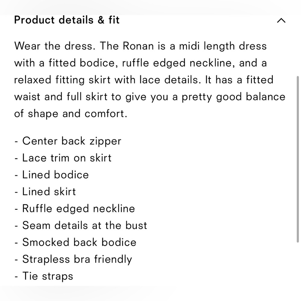 NWT Reformation Ronan Ivory midi dress - Picture 6 of 11